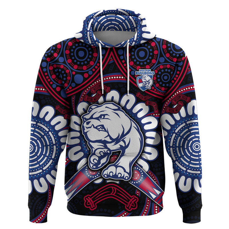 custom-personalised-western-bulldogs-football-zip-up-and-pullover-hoodie-boomerang-indigenous-dots