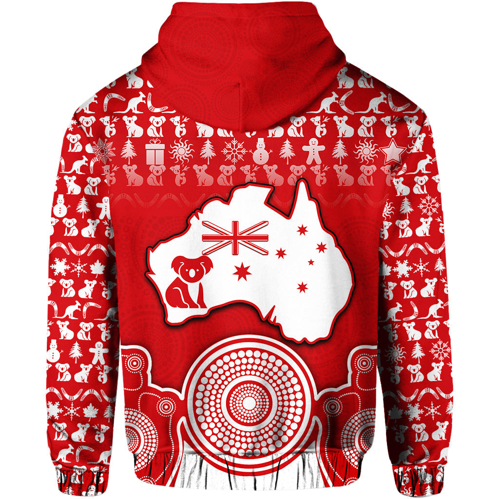australian-koala-christmas-vibe-with-aboriginal-dot-painting-style-no1-zip-up-and-pullover-hoodie