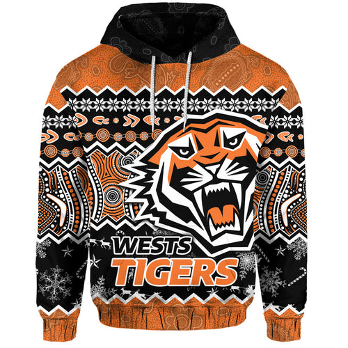custom-personalised-wests-tigers-aboriginal-christmas-vibe-gold-version-zip-up-and-pullover-hoodie
