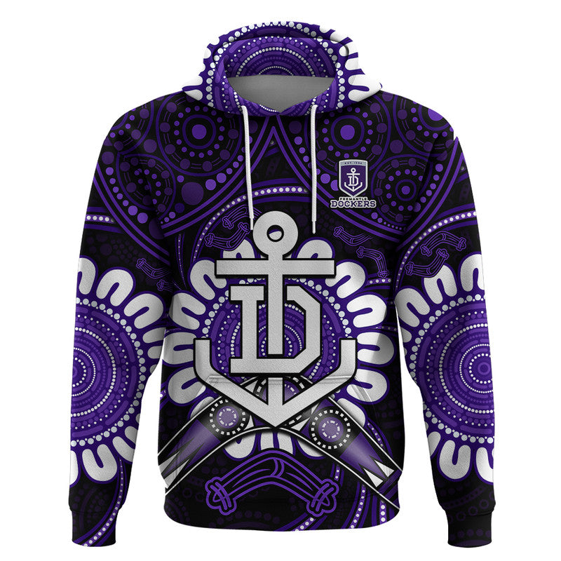 custom-personalised-dockers-football-zip-up-and-pullover-hoodie-boomerang-indigenous-dots