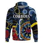 custom-personalised-cowboys-rugby-anzac-zip-up-and-pullover-hoodie-aboriginal-military-and-poppy-flowers