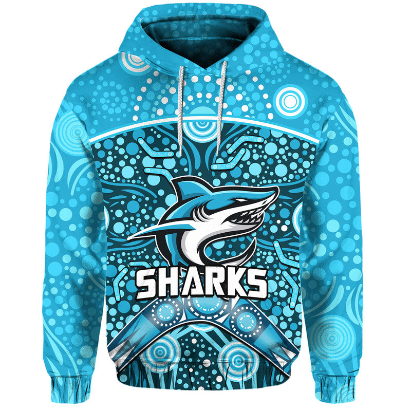 custom-personalised-sharks-rugby-zip-up-and-pullover-hoodie-boomerang-indigenous-dots