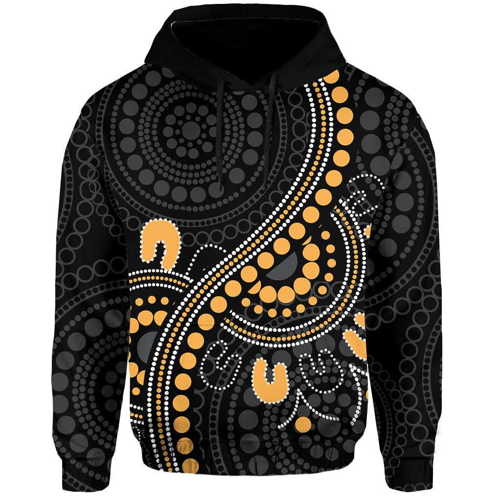 Aboriginal Zip Up And Pullover Hoodie Black Aboriginal Dot Art Version LT9