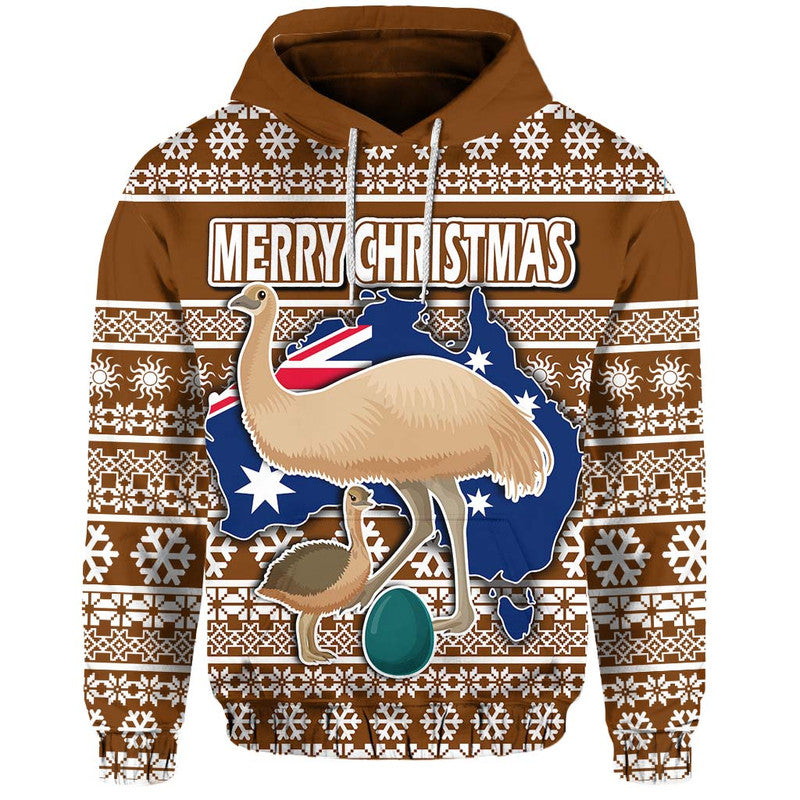 custom-personalised-australian-emu-christmas-vibe-with-aboriginal-dot-painting-style-zip-up-and-pullover-hoodie