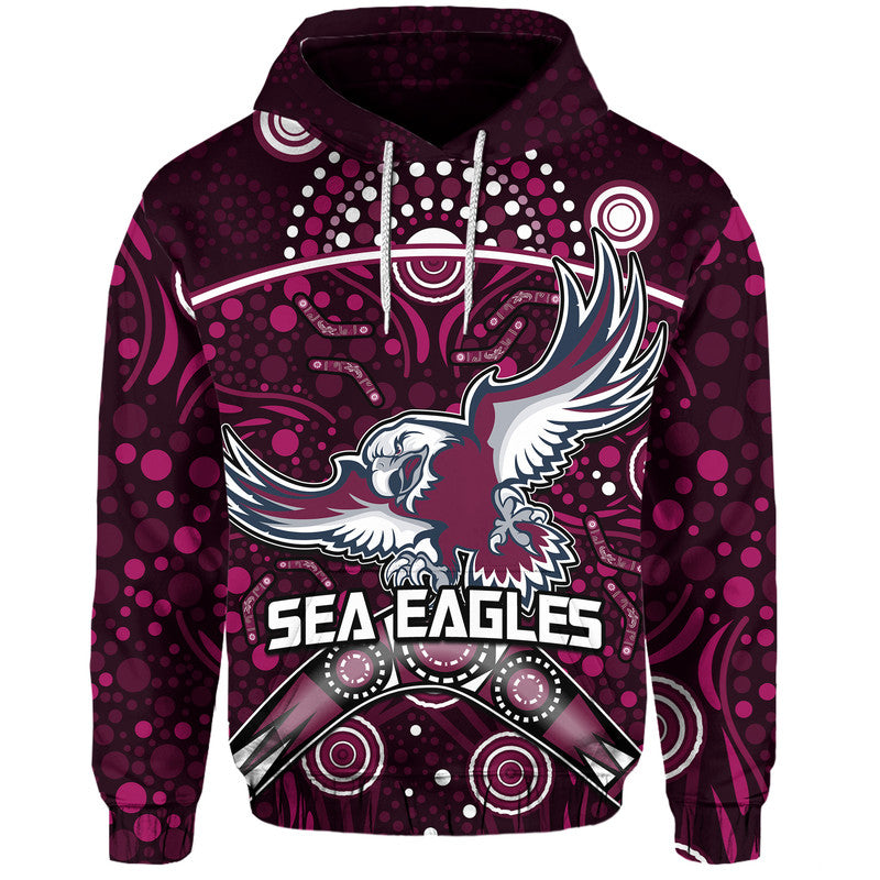 sea-eagles-rugby-zip-up-and-pullover-hoodie-boomerang-indigenous-dots