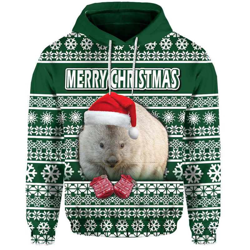 custom-personalised-australian-wombat-christmas-vibe-with-aboriginal-dot-painting-style-zip-up-and-pullover-hoodie