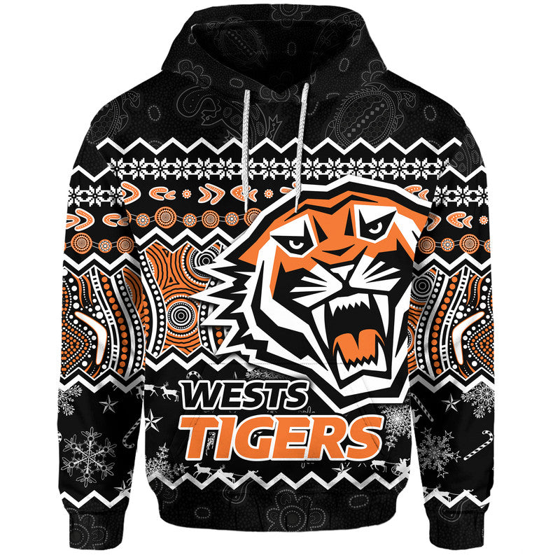 custom-personalised-wests-tigers-aboriginal-christmas-vibe-black-version-zip-up-and-pullover-hoodie
