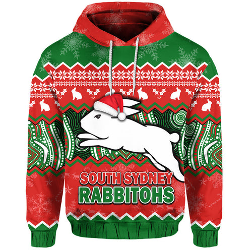 custom-personalised-south-sydney-rabbitohs-aboriginal-christmas-vibe-zip-up-and-pullover-hoodie