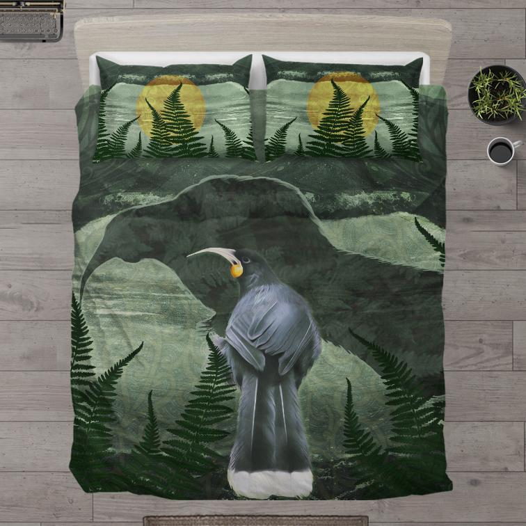 new-zealand-bedding-set-huia-bird-duvet-cover-and-pillow-case-7