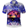 custom-personalised-australian-indigenous-flag-christmas-polo-shirt-original-style-blue