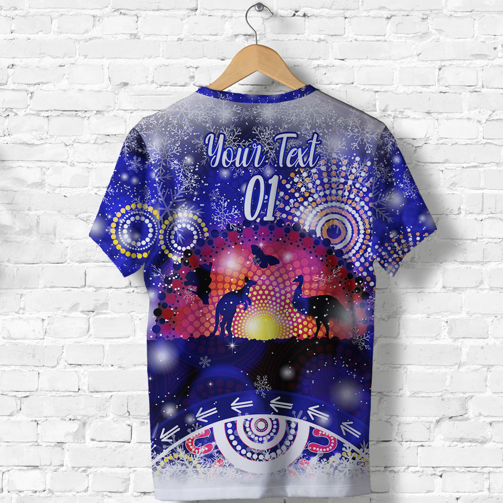 custom-personalised-australian-indigenous-flag-christmas-t-shirt-original-style-blue