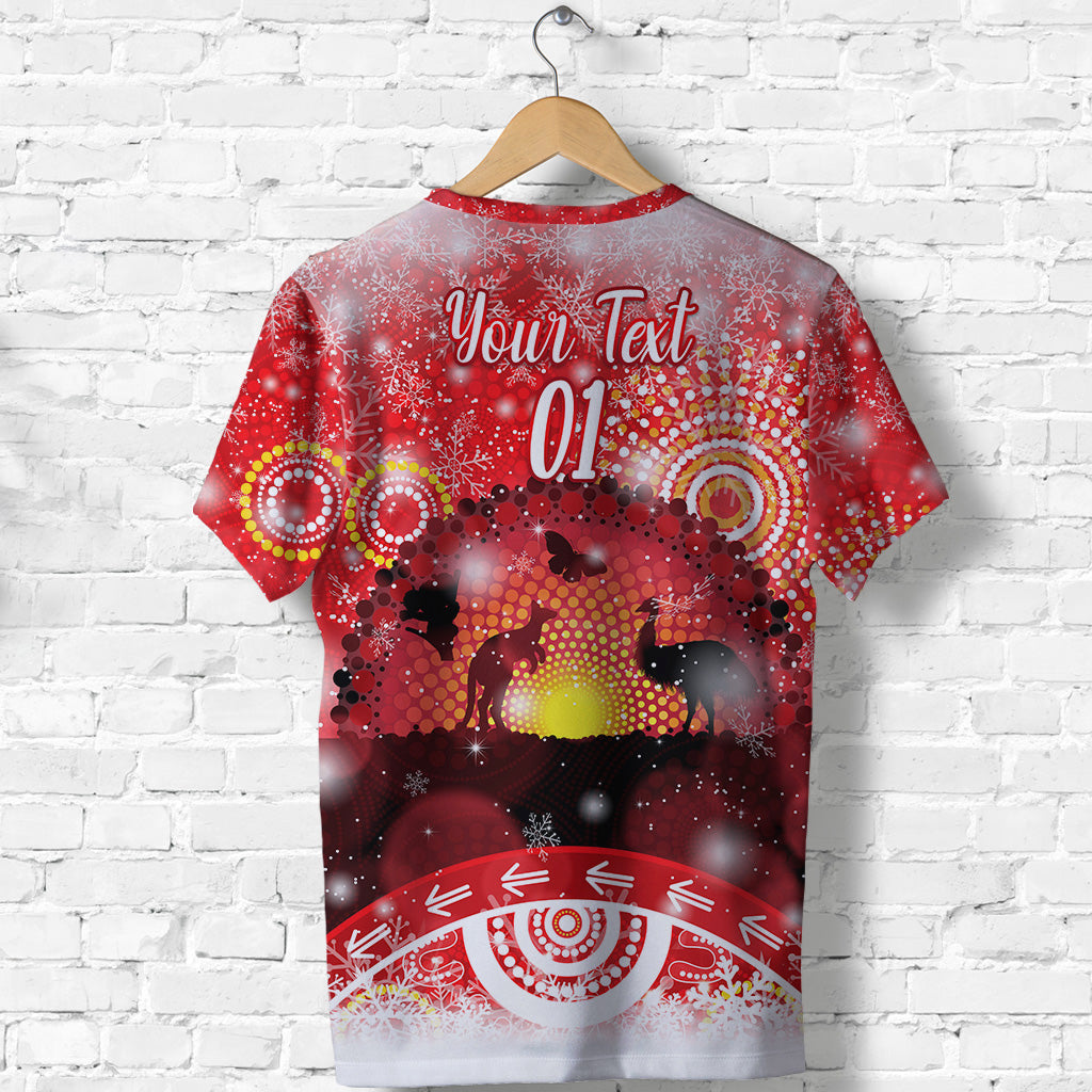custom-personalised-australia-indigenous-flag-christmas-t-shirt-original-style-red