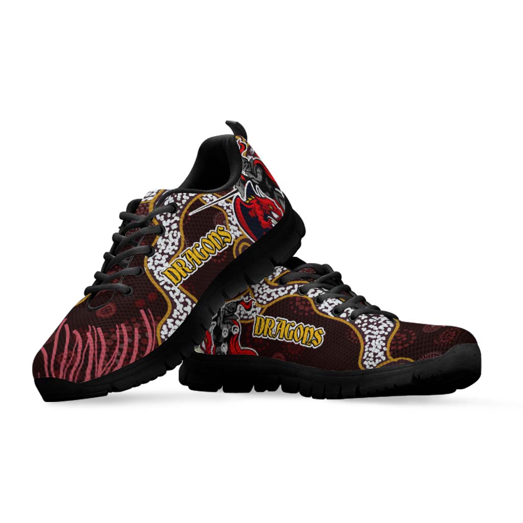 stgeorge-rugby-sneakers-dragons-with-rugby-ball-and-knight-contemporary-style-of-aboriginal-sneakers