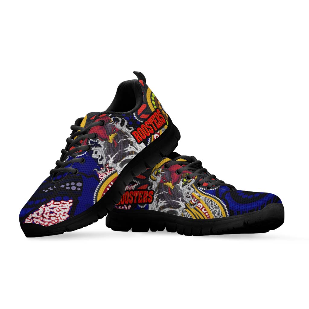 rooster-rugby-sneakers-angry-rooster-rugby-with-aboriginal-indigenous-dot-painting-style-sneakers