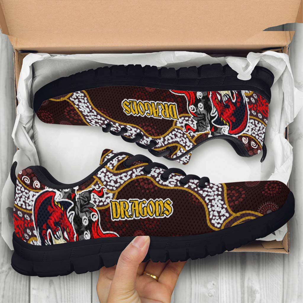 stgeorge-rugby-sneakers-dragons-with-rugby-ball-and-knight-contemporary-style-of-aboriginal-sneakers