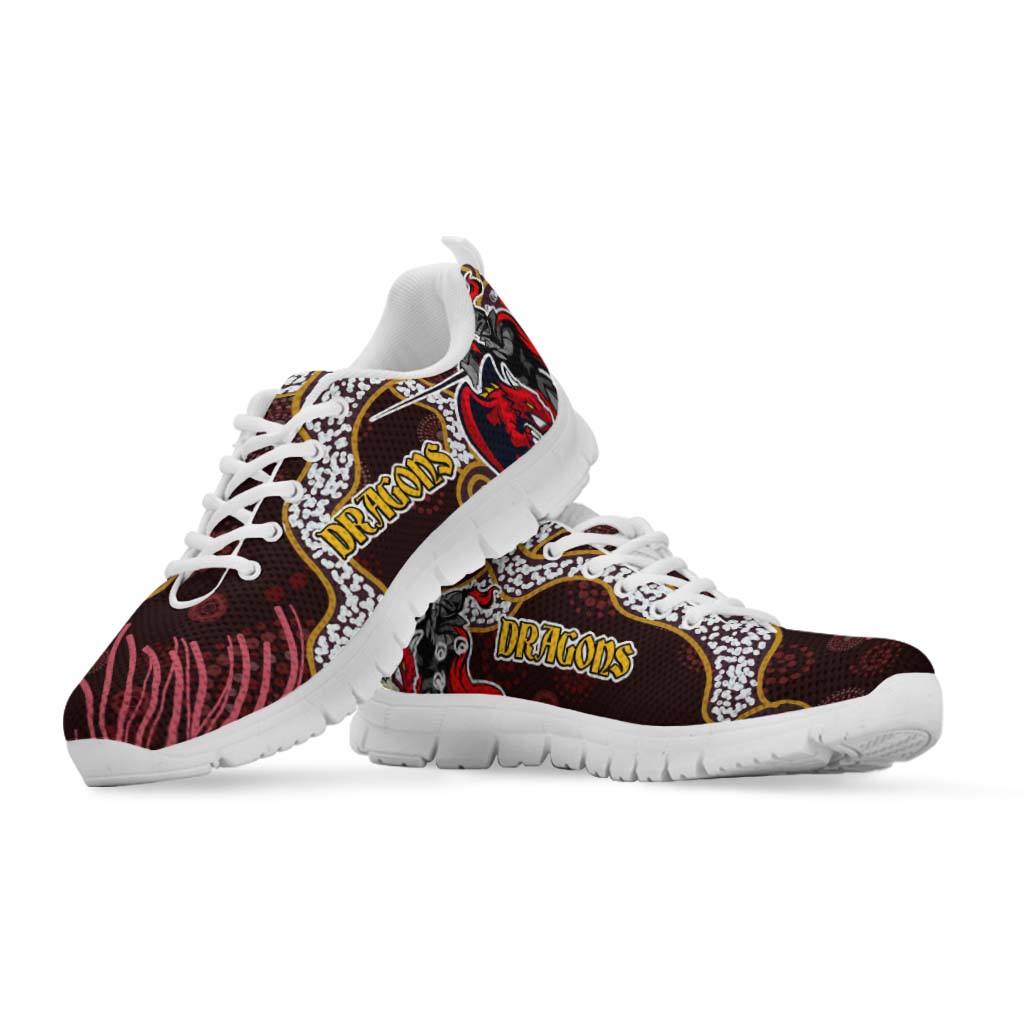 stgeorge-rugby-sneakers-dragons-with-rugby-ball-and-knight-contemporary-style-of-aboriginal-sneakers