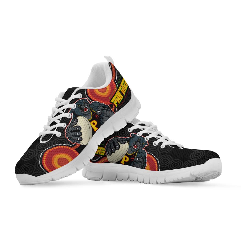 panthers-rugby-sneakers-panthers-aboriginal-with-rugby-ball-indigenous-style-of-dot-painting-traditional-sneakers