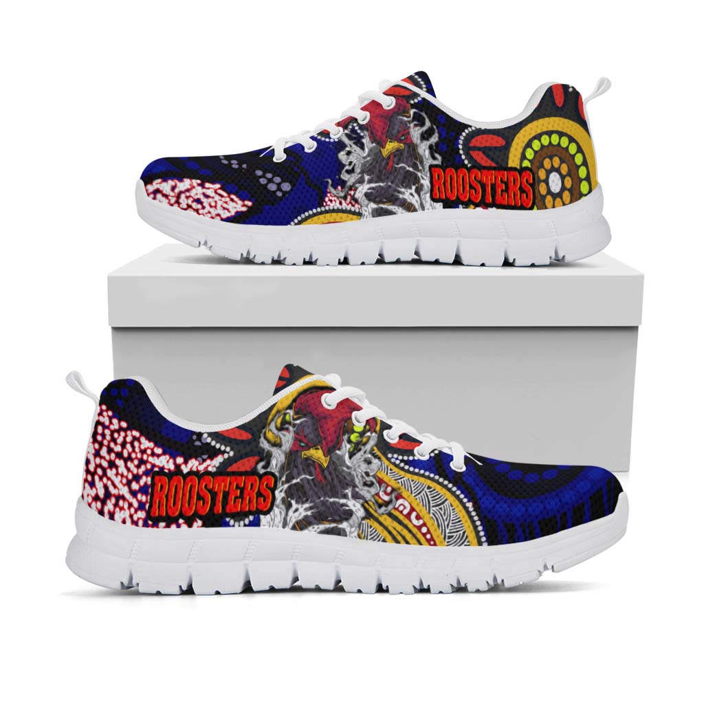 rooster-rugby-sneakers-angry-rooster-rugby-with-aboriginal-indigenous-dot-painting-style-sneakers
