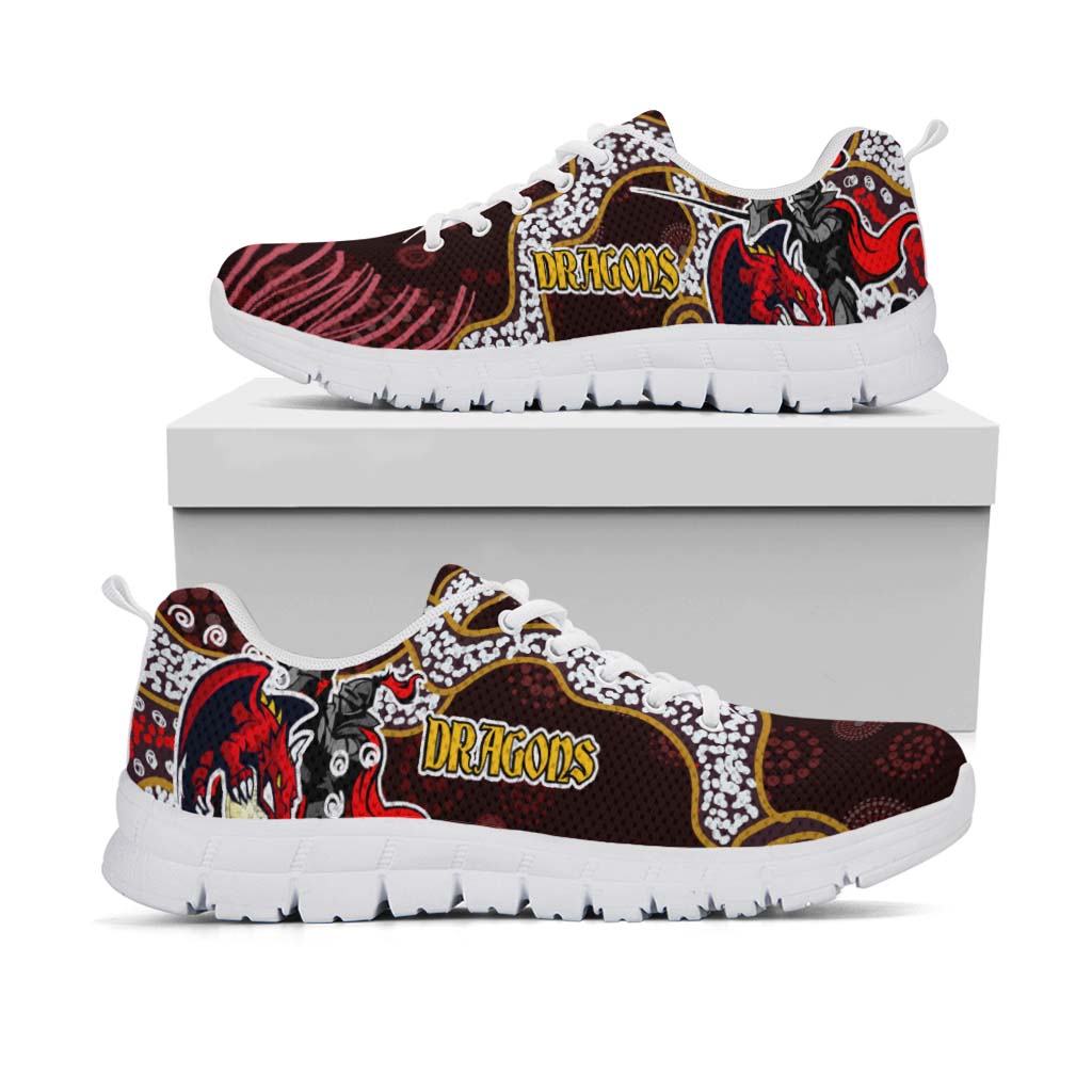 stgeorge-rugby-sneakers-dragons-with-rugby-ball-and-knight-contemporary-style-of-aboriginal-sneakers