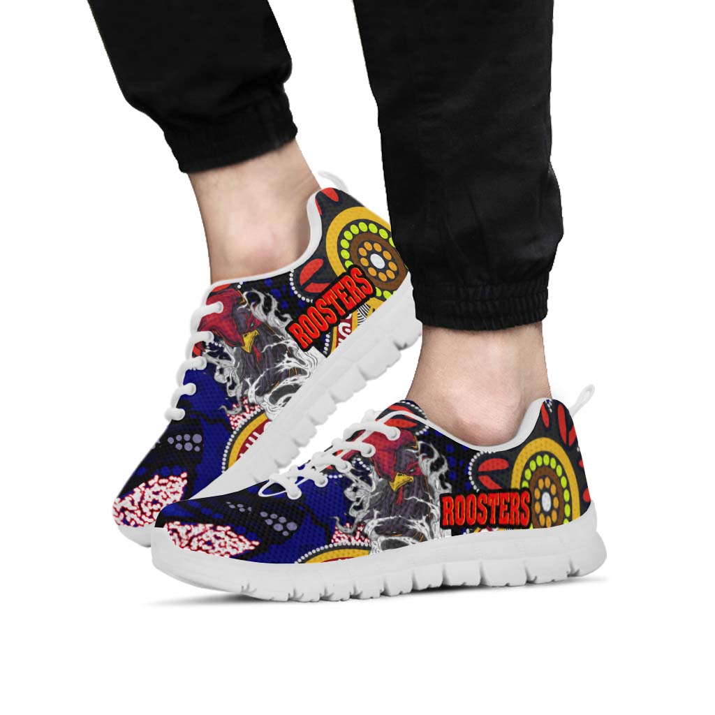 rooster-rugby-sneakers-angry-rooster-rugby-with-aboriginal-indigenous-dot-painting-style-sneakers