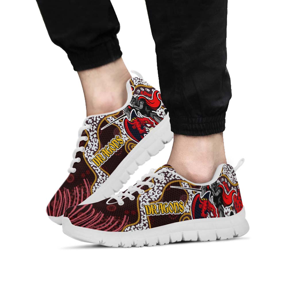 stgeorge-rugby-sneakers-dragons-with-rugby-ball-and-knight-contemporary-style-of-aboriginal-sneakers