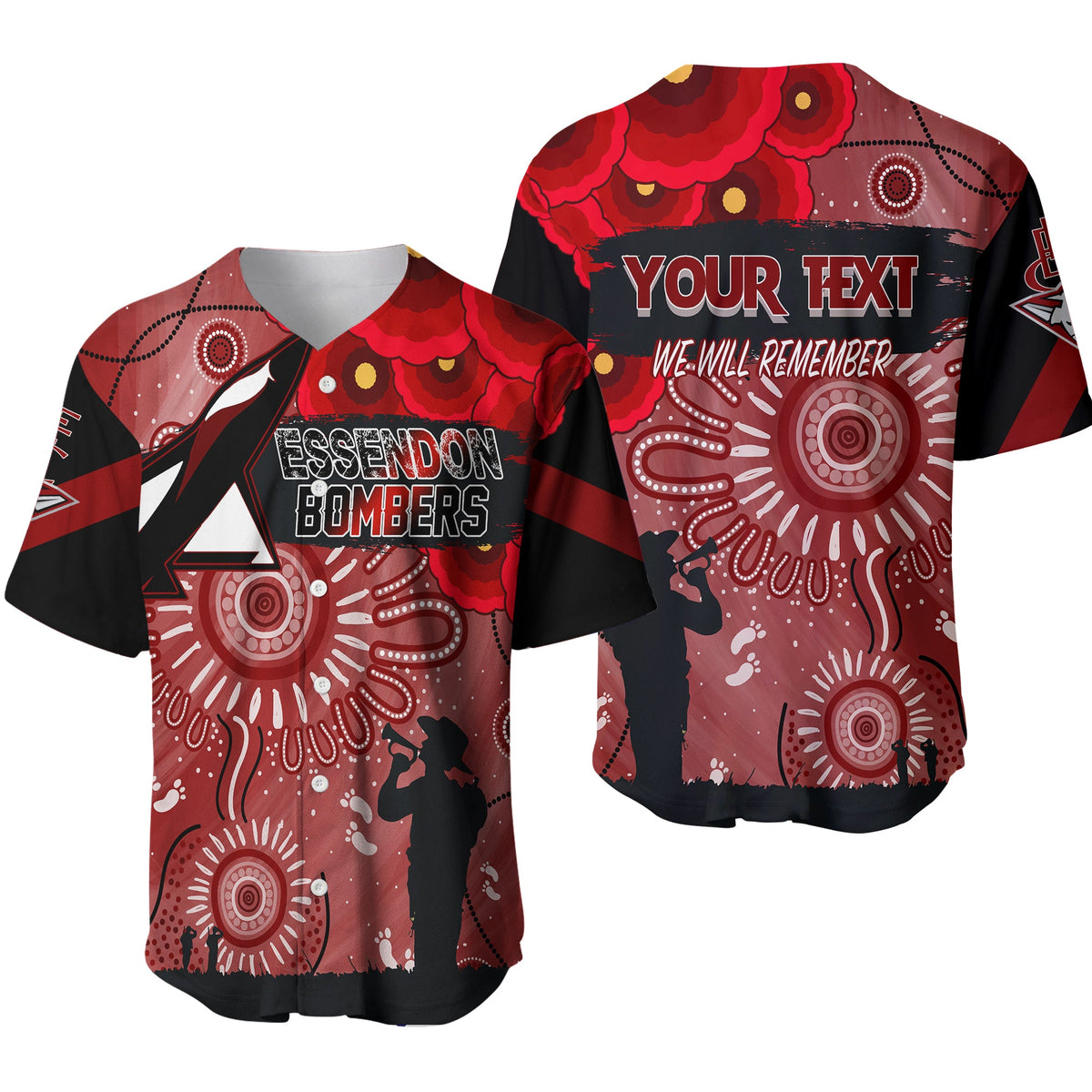 custom-personalised-essendon-bombers-indigenous-anzac-day-baseball-jersey-we-will-remember