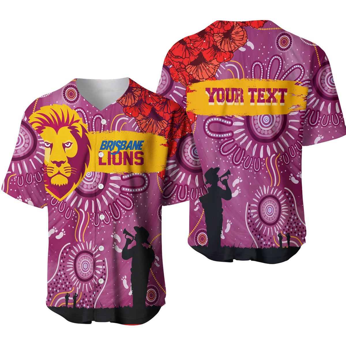 custom-personalised-brisbane-lions-indigenous-anzac-day-baseball-jersey-we-will-remember
