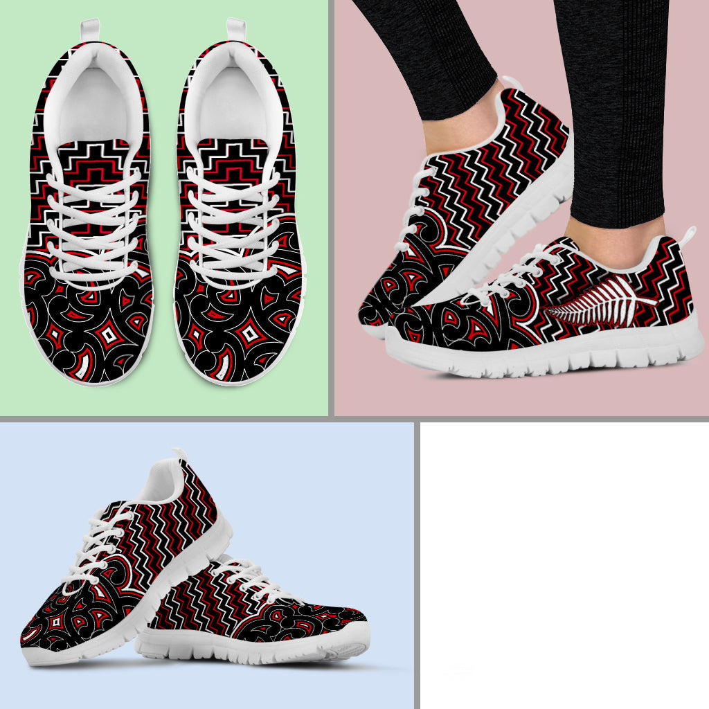 new-zealand-sneaker-maori-graphic-tee-patterns-red