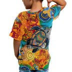 aboriginal-personalised-kid-t-shirt-turtle-indigenous-art