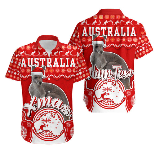 custom-personalised-australian-kangaroo-christmas-vibe-with-aboriginal-dot-painting-style-hawaiian-shirt