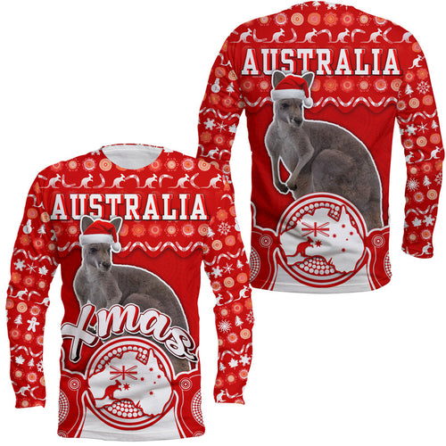 australian-kangaroo-christmas-vibe-with-aboriginal-dot-painting-style-long-sleeve-shirt