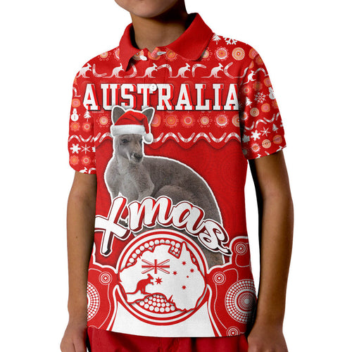 custom-personalised-australian-kangaroo-christmas-vibe-with-aboriginal-dot-painting-style-polo-shirt