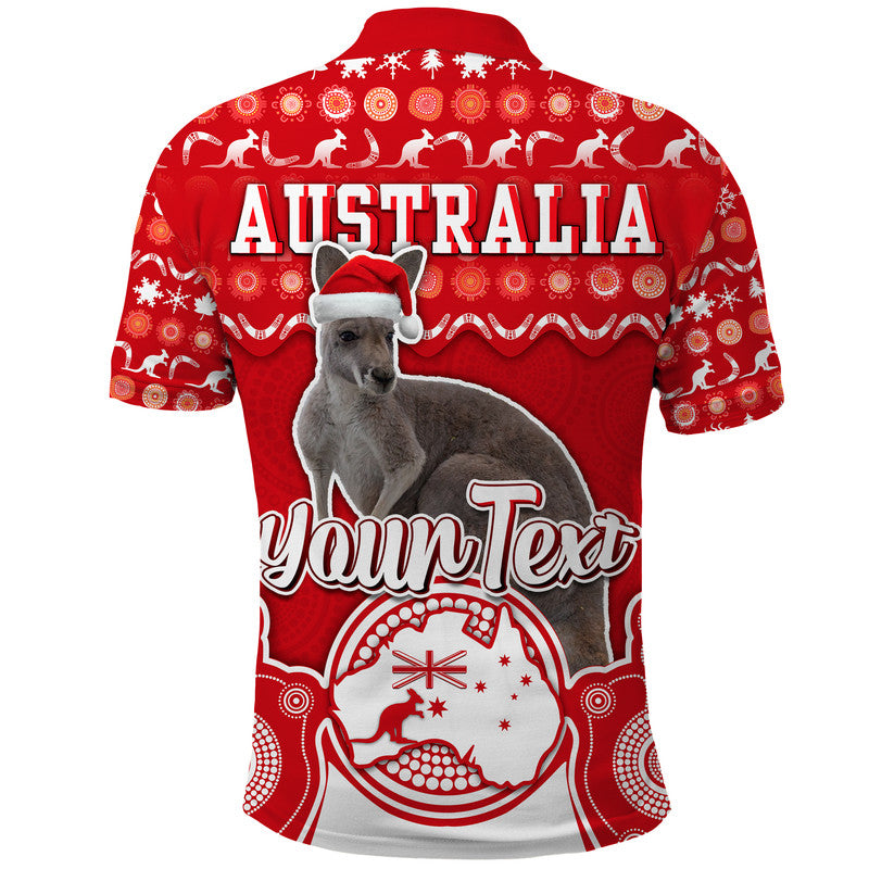 custom-personalised-australian-kangaroo-christmas-vibe-with-aboriginal-dot-painting-style-polo-shirt
