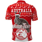 custom-personalised-australian-kangaroo-christmas-vibe-with-aboriginal-dot-painting-style-polo-shirt