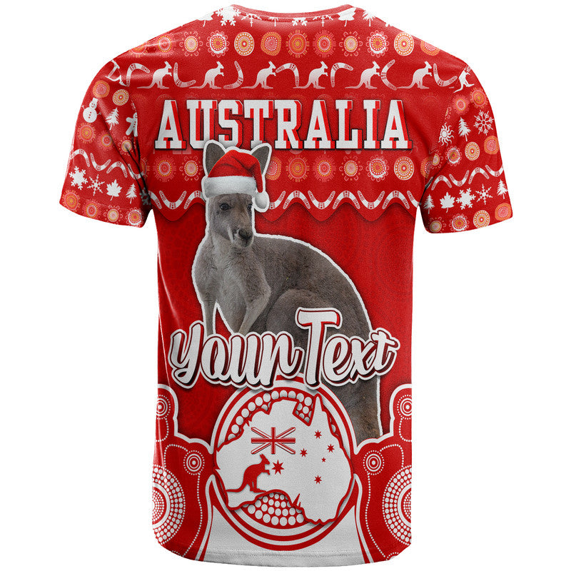 custom-personalised-australian-kangaroo-christmas-vibe-with-aboriginal-dot-painting-style-t-shirt