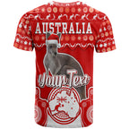 custom-personalised-australian-kangaroo-christmas-vibe-with-aboriginal-dot-painting-style-t-shirt