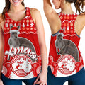 australian-kangaroo-christmas-vibe-with-aboriginal-dot-painting-style-women-racerback-tank