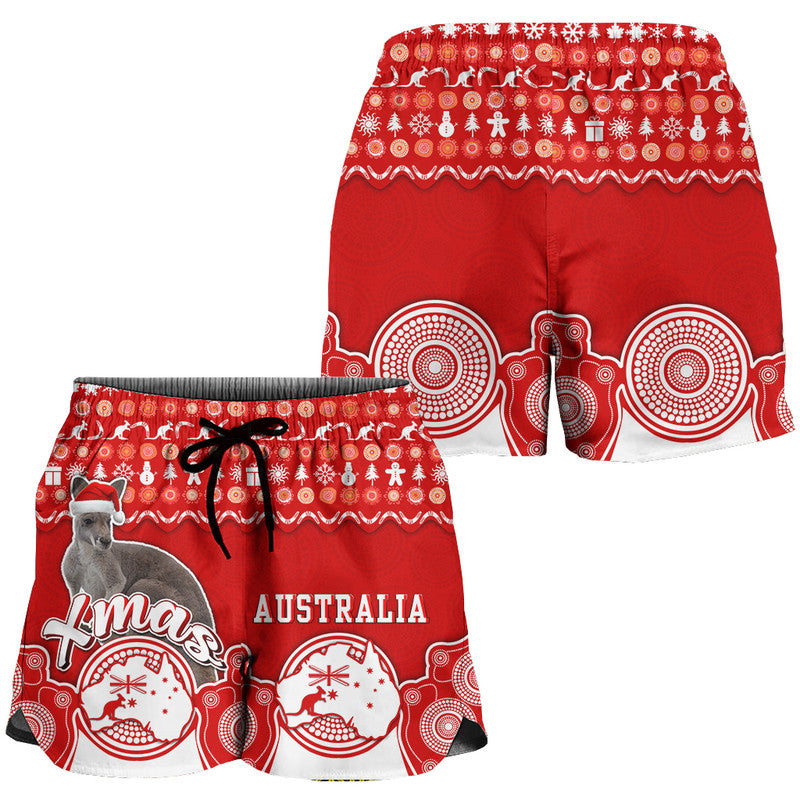 australian-kangaroo-christmas-vibe-with-aboriginal-dot-painting-style-women-short