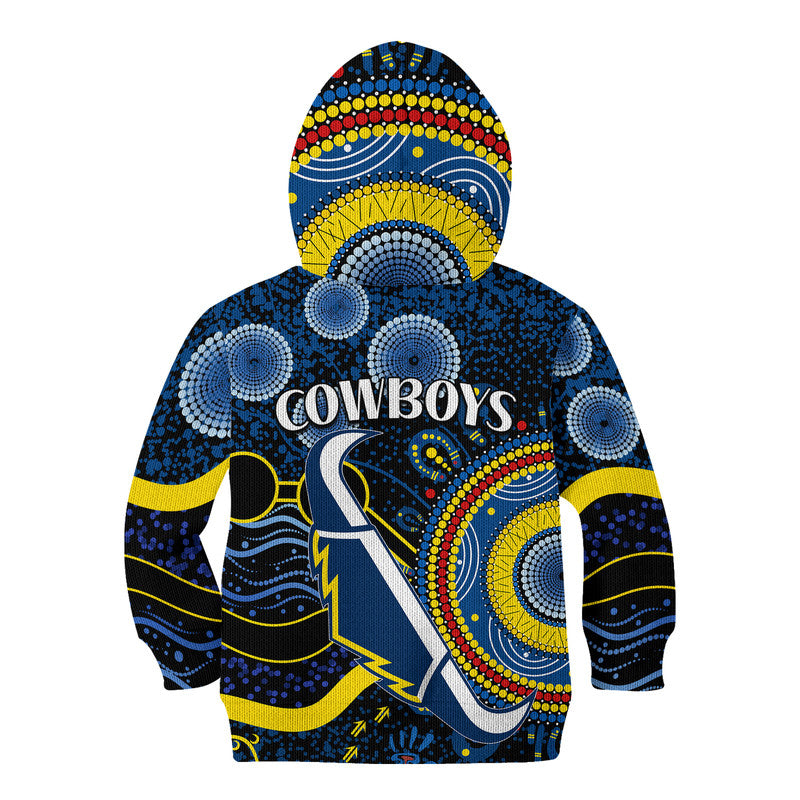 cowboys-rugby-kid-hoodie-aboriginal-dots-version