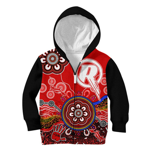 custom-personalised-melbourne-renegades-kid-hoodie-cricket-indigenous-aboriginal-lizard-version
