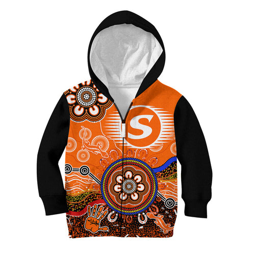 custom-personalised-perth-scorchers-kid-hoodie-cricket-indigenous-aboriginal-lizard-version