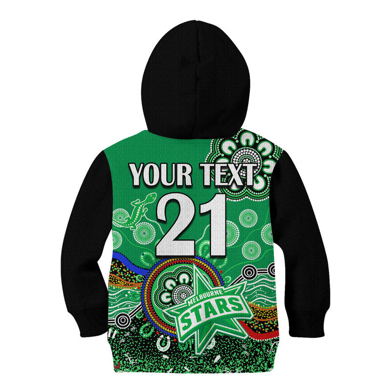 custom-personalised-melbourne-stars-kid-hoodie-cricket-indigenous-aboriginal-lizard-version