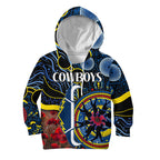 cowboys-rugby-anzac-kid-hoodie-aboriginal-military-and-poppy-flowers