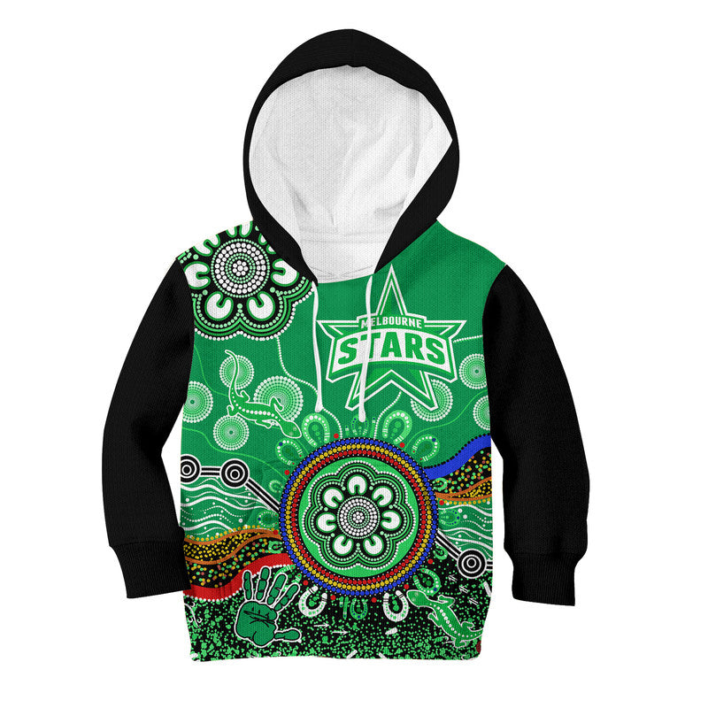 melbourne-stars-kid-hoodie-cricket-indigenous-aboriginal-lizard-version