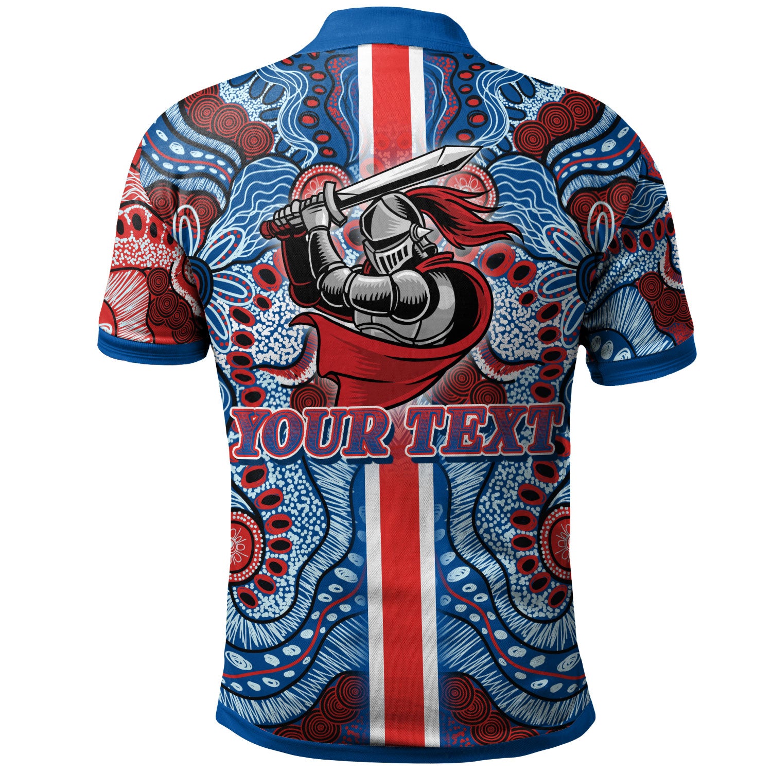 knights-rugby-polo-shirt-custom-knights-logo-aboriginal-indigenous-sport-style-polo-shirt