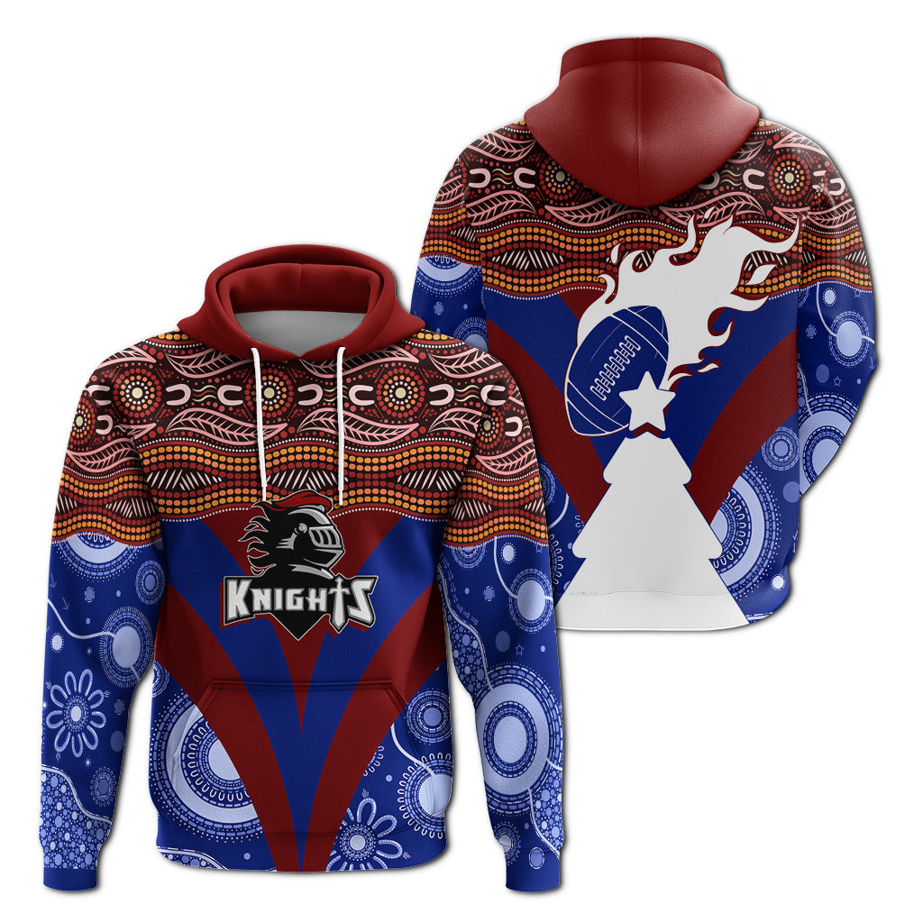 newcastle-knights-christmas-rugby-aboriginal-art-hoodie