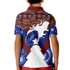 newcastle-knights-christmas-rugby-aboriginal-art-kid-polo-shirt