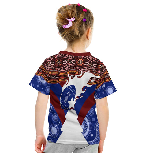 newcastle-knights-christmas-rugby-aboriginal-art-kid-t-shirt