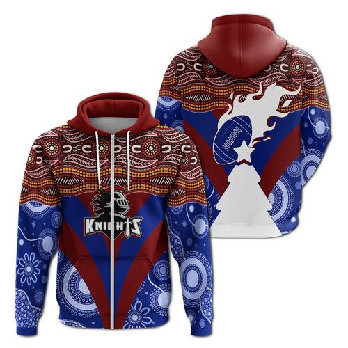 newcastle-knights-christmas-rugby-aboriginal-art-zip-hoodie
