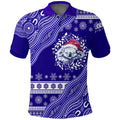 australian-koala-aboriginal-art-mix-snow-pattern-christmas-polo-shirt